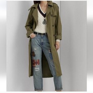 Polo by Ralph Lauren Blue and Red Cropped Ankle Jeans